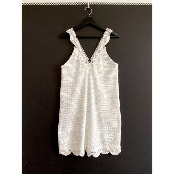 Sugarlips Brette White Crochet Dress, size L - Picture 4 of 15